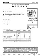 MG75J1BS11 datasheet pdf TOSHIBA