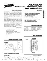 MAX9316EUP datasheet pdf MAXIM - Dallas Semiconductor