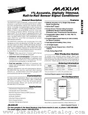 MAX1478AAE datasheet pdf MAXIM - Dallas Semiconductor