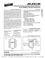 MAX1617MEE datasheet pdf MAXIM - Dallas Semiconductor