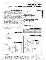 MAX1898EUB42 datasheet pdf MAXIM - Dallas Semiconductor