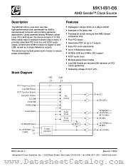 MK1491-06RLFTR datasheet pdf Integrated Circuit Systems