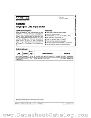 NC7NZ34L8X(PRELIMINARY) datasheet pdf Fairchild Semiconductor