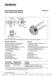 SFH221S datasheet pdf Siemens