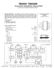 TBA920 datasheet pdf Fairchild Semiconductor