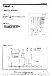 AN8053N datasheet pdf Matsushita Electric Works(Nais)