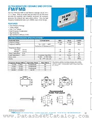 FM10 datasheet pdf Fox Electronics