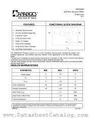 AWR0900 datasheet pdf Anadigics Inc