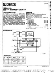 NM43256A datasheet pdf National Semiconductor