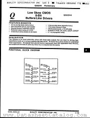 QS5244 datasheet pdf Quality Semiconductor