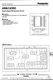 AN6162SC datasheet pdf Panasonic