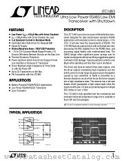 LT1483 datasheet pdf Linear Technology