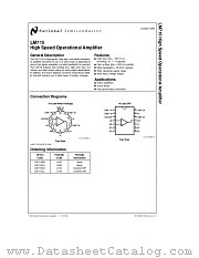 LM715MH datasheet pdf National Semiconductor