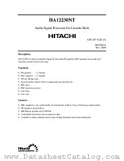 HA12230 datasheet pdf Hitachi Semiconductor
