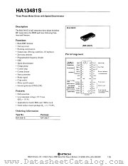 HA13481S datasheet pdf Hitachi Semiconductor