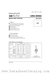 22RIA20MS90 datasheet pdf International Rectifier