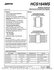HCS164DMSR datasheet pdf Intersil