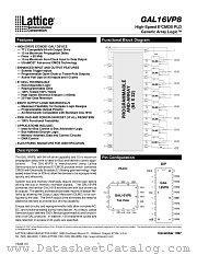 GAL16VP8 datasheet pdf Lattice Semiconductor