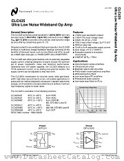 CLC425AJE datasheet pdf National Semiconductor