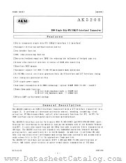 AK520S datasheet pdf Asahi Kasei Microsystems