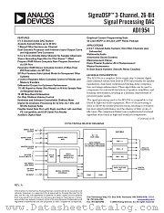 AD1954YST datasheet pdf Analog Devices