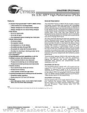 CY37256V datasheet pdf Cypress