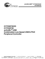 CY7C63722-XC datasheet pdf Cypress