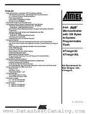 ATMEGA163L-4PC datasheet pdf Atmel
