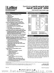 ISPLSI3256-50LG datasheet pdf Lattice Semiconductor