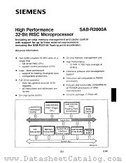 SAB-R2000A datasheet pdf Siemens