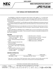 UPD75238 datasheet pdf NEC