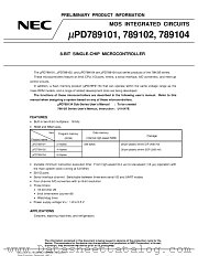 UPD789101CT datasheet pdf NEC