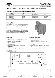 TSOP2230ZC1 datasheet pdf Vishay