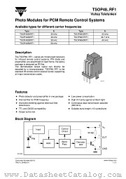 TSOP4837RF1 datasheet pdf Vishay