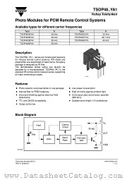 TSOP4840YA1 datasheet pdf Vishay