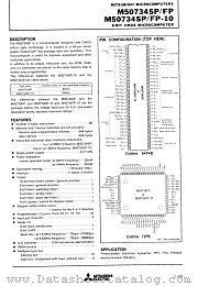 M50734SP-10 datasheet pdf Mitsubishi Electric Corporation