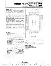 M50930-XXXFP datasheet pdf Mitsubishi Electric Corporation