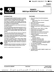 R96MFX datasheet pdf Conexant