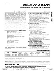 MAXQ2000 datasheet pdf MAXIM - Dallas Semiconductor
