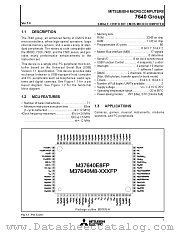 M37640M8-111FP datasheet pdf Mitsubishi Electric Corporation