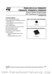 PSD833512JT datasheet pdf ST Microelectronics