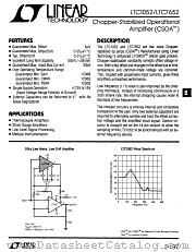 LTC1052CJ8 datasheet pdf Linear Technology