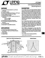 LTC1060M datasheet pdf Linear Technology