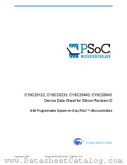 PSOC datasheet pdf Cypress