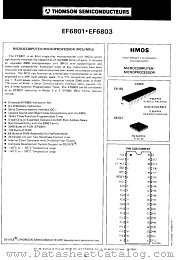 EF6801 datasheet pdf SGS Thomson Microelectronics