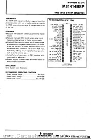 M51414BSP datasheet pdf Mitsubishi Electric Corporation