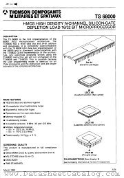 TS68000 datasheet pdf SGS Thomson Microelectronics