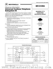 MC13109A datasheet pdf Motorola