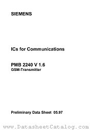 PMB2240 datasheet pdf Siemens
