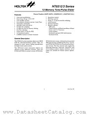 HT9312 datasheet pdf Holtek Semiconductor